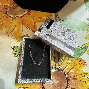 Dainty Blue Birthstone Bracelet 6.5” long